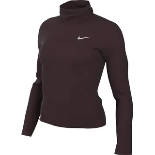 Nike Damen Therma-fit Swift Laufoberteil Mit Rollkragen Für Top, Burgundy Crush/Reflective Silv, M EU