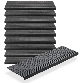 BigDean Stufenmatte 65 x 25 cm Schwarz