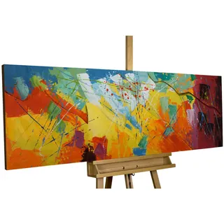 Kunstloft Metallbild, Mehrfarbig, Metall, 6.9x44 cm, Bilder und Zubehör, Wandbilder, Metallbilder