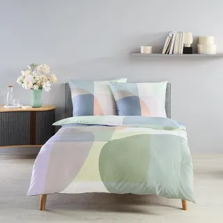 Fleuresse Mako-Satin Bettwäsche Bed Art S Coimbra multicolor 155x200 cm + 80x80 cm - bunt