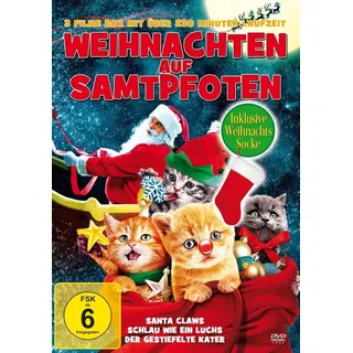 Weihnachten auf Samtpfoten - 3 Filme (incl. Weihnachts-Socke)