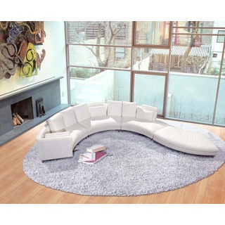 JVmoebel Sofa Moderne Runde Couch Wohnlandschaft Rundes Sofa XXL Neu, Made in Europe weiß
