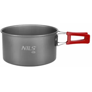 NILS CAMP Kochtopf Camping Topf Reisetopf Klappbar 1,4 L grau
