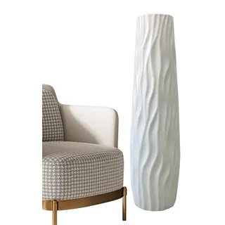 Bodenvase Groß, 58cm Hohe Bodenvasen Mit 3D-, Zentrale Deko Großes Modernes, Dekorative Vasen, Für Hochzeit Wohnzimmer Küche Arbeitsplatz Zuhause Landhaus Schlafzimmer
