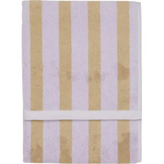 Heritage Handtuch 50 x 100 cm gestreift lila-hellbraun