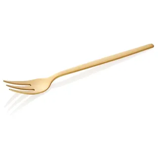 24x Dessertgabel ALEX GOLD, mit gold, matte PVD Beschichtung, 16 cm, Chromnickelstahl 18/10