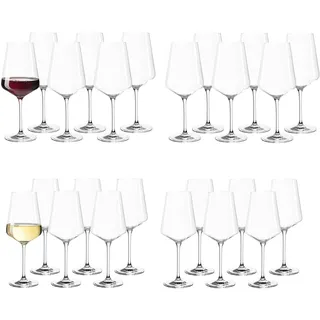LEONARDO Puccini Rotwein- und Weißweingläser 24er Set transparent