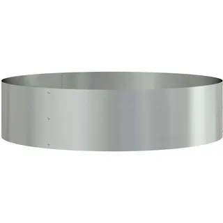 vidaXL Gartenblumentopf 80 x 80 x 20 cm Silber