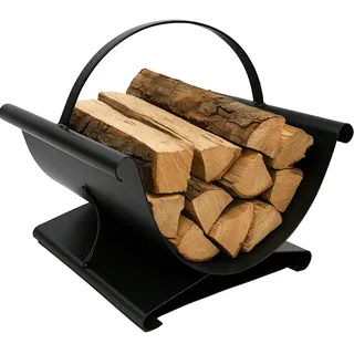 FRAMADO, Holzkorb für Kaminholz, Kaminholzkorb aus Metall, Holzlager CESTA