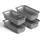 ProHome 0 7L mit Griffen 20 x 10 x 5 schwarz