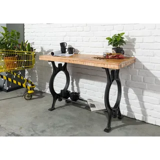 Massivmoebel24 Altholz Konsolentisch 120x40x76 lackiert