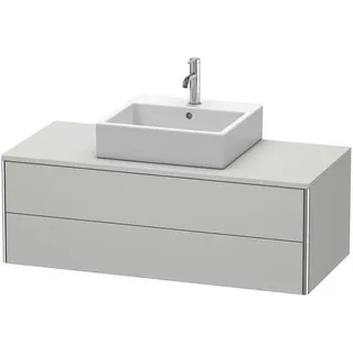Duravit XSquare Unterschrank, 2 Schubkästen, Betongrau Matt