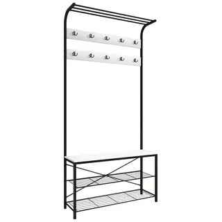 Garderobe Taliro Schwarz/Weiß