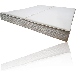 AQUA ROYAL Wasserbetten Bezug rundum Frottee Baumwolle Softside Auflage 2-teilig 140x200 cm