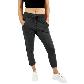Wendy Trendy Jogger Pants Damen Jogger Hose Baggy in vielen verschiedenen Farben schwarz S