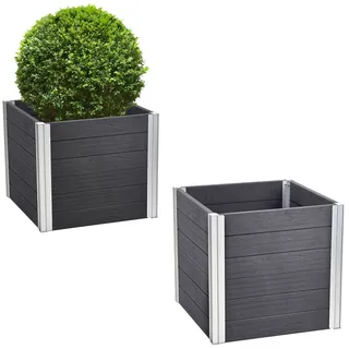 Trutzholm Übertopf 57 x 57 x 56,5 cm Holzoptik