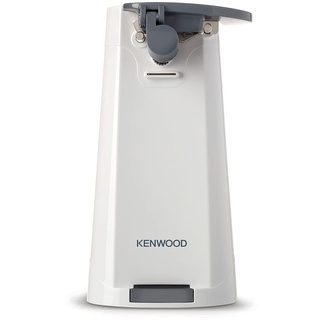 Kenwood Elektrischer Dosenöffner CAP070.A0WH, 3-in-1 multifunktionaler Küchenhelfer mit Integriertem Messerschärfer, Dosenöffner und Flaschenöffner, mit Kabelaufwicklung, 70W, Weiß