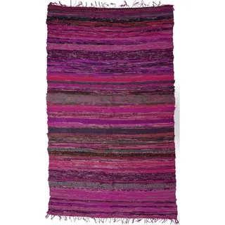Guru-Shop Teppich Leichter Flickenteppich, Flickendecke 100*160.., Höhe: 100 mm bunt|lila|rot 160 cm x 100 mm