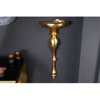 riess-ambiente Wandregal SCALA 80cm gold, Einzelartikel 1-tlg., Wandkonsole · Metall · Küche · Barock Design 34 cm x 77 cm x 17 cm