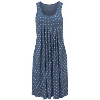Beachtime Strandkleid Damen blau-bedruckt Gr.50