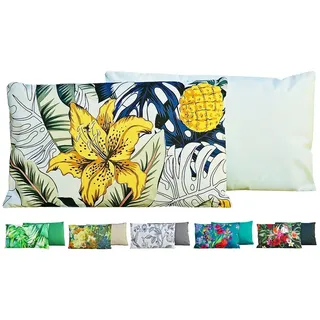 JACK Dekokissen Outdoor Lounge Kissen 30x50cm Motiv inkl. Füllung, mit Lotus-Effekt, Robust, Strapazierfähig, für Innen & Außen geeignet