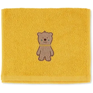 Sterntaler Kinderhandtuch Bär Ben, Alter: ab 0 Monaten, 50 x 30 cm, Gelb