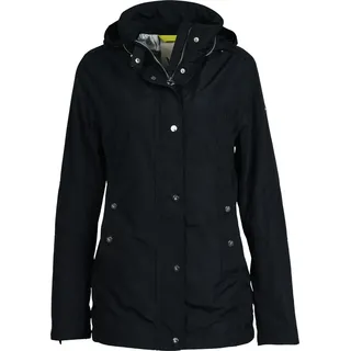Fuchs & Schmitt City Jacke mit Reißverschluss, Knopfleiste, Stehkragen, Tunnelzug und Leistentaschen - Blau - 40