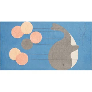 Beliani Balabang Kinderteppich 80 x 150 cm Blau