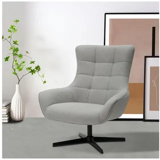 OTTO home Ohrensessel LEMOORE - OTTO. Verlässliche Qualität., Relaxsessel, TV-Sessel, 360° Grad drehbar grau