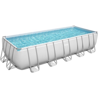 Bestway Frame Swimming Pool Set "Power Steel Eckig",,640 x 274 x 132 cm (L x B x H)