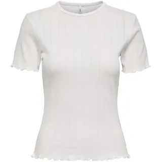 Only ONLTENNA O-NECK S/S TOP JRS NOOS Weiß XS