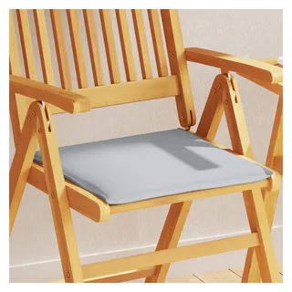 vidaXL Garten-Sitzkissen 2 Stk. Hellgrau 45x45x2 cm Quadratisch