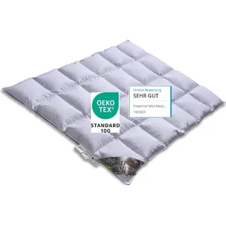 Wild Moscovy W 4 - MEDIUM - GANZJAHRESDECKE 90% Premium Bettdecke -  Germany since 1947 - (220 x 240 cm) - Naturbelassen