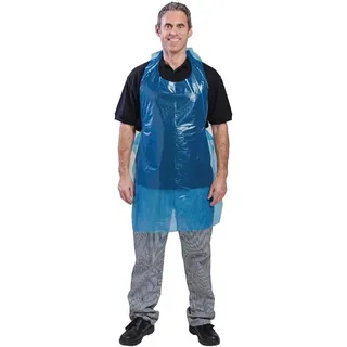 Smith Bateson Einwegschürze aus Polyethylen blau 14,5 Mikron (100 Stück)