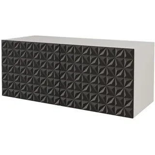 altdecor VIRA Lowboard 100 cm x 40 cm x 40 cm Schwarz/Holzwerkstoff