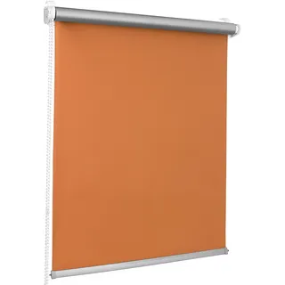 ROLLMAXXX Thermo Verdunkelungsrollo Klemmfix ohne Bohren (45 x 150 cm, Orange)