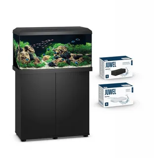 JUWEL Aquarium Primo 110 LED 2.0 Kombination Schwarz Premium-Bundle