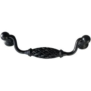 Livingpoint24 Möbelgriff, Schwarz, Metall, Echtholz, 2x2x15.8 cm, Schlafzimmer, Kleiderschränke, Schrankzubehör, sonstiges Schrankzubehör