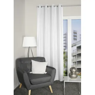 HOMEbasics ATLANTIK Ösen 140 x 235 cm Weiß 1 St