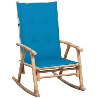 vidaXL Schaukelstuhl Gartenstuhl 55 x 50 x 105 cm blau 1 St.