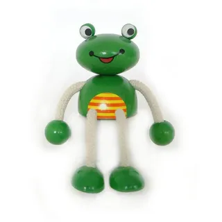 HESS SPIELZEUG Lernspielzeug Holzspielzeug Schwingfigur Frosch BxLxH 100x70x110mm NEU bunt