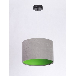 ONZENO Pendelleuchte Classic Graceful Elite 1 30x20x20 cm, einzigartiges Design und hochwertige Lampe grau|grün