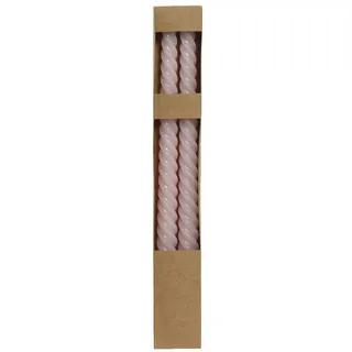 Stabkerzen-Set TWIST rosa (DH 2.15x30 cm) - DH 2.15x30 cm