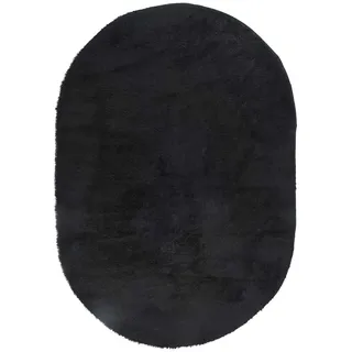 vidaXL NAVARRA Hochflorteppich 300 x 200 cm Schwarz