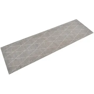 vidaXL Amani Küchenläufer 60 x 180 cm Grau/Silber