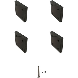 OUTFLEXX Gleiter für Strandkorb, schwarz, Kunststoff, zum leichteren verschieben