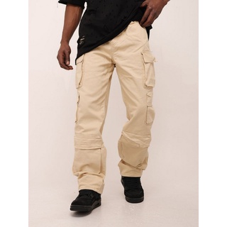 Denim House Loose-fit-Jeans Baggy Jeans Cargo Loose Fit mit besonderen Details Beige W33//L34 beige|schwarz W33/L34