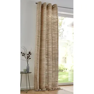 Heine Kutti Crinkle Ösen 130 x 145 cm Beige 1 Stück