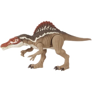 Jurassic World HCK57 - Beißender Spinosaurus, Dinosaurier-Actionfigur, bewegliche Gelenke, Dinosaurier Spielzeug für Kinder ab 4 Jahren