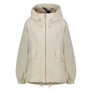 Barbour Kurzjacke Damen Jacke mit Kapuze ORSON SHOWERPROOF weiß 44